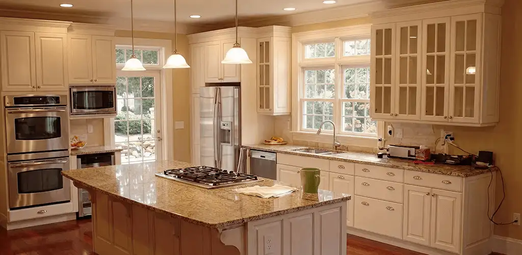 Custom cabinet door installation and kitchen upgrade in New Haven, CT