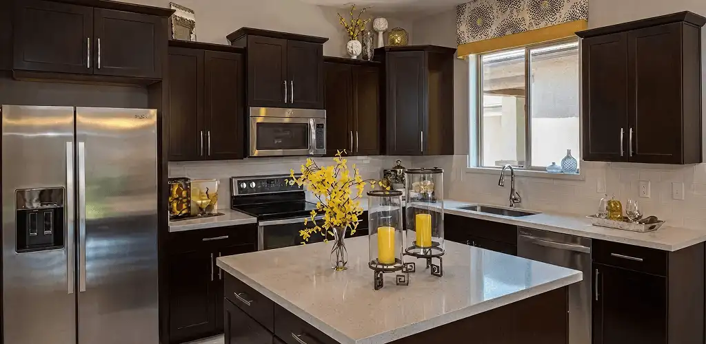 Cabinet painting results with freshly painted kitchen cabinets in New Haven, CT