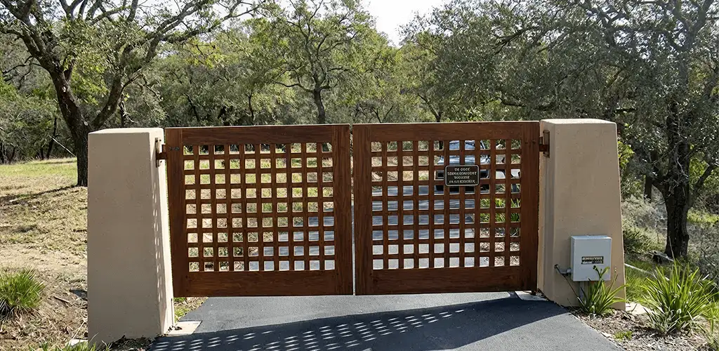 Driveway gate installation for a residential property in New Haven, CT