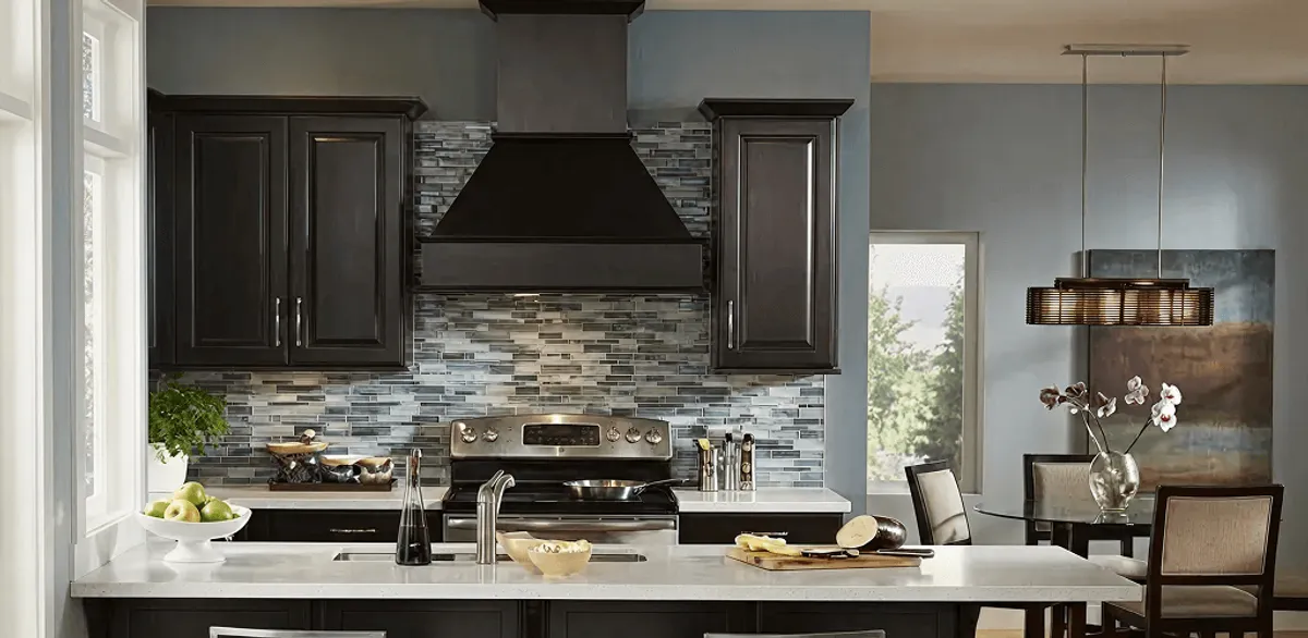 Kitchen cabinet painting and refinishing in a modern kitchen in New Haven, CT