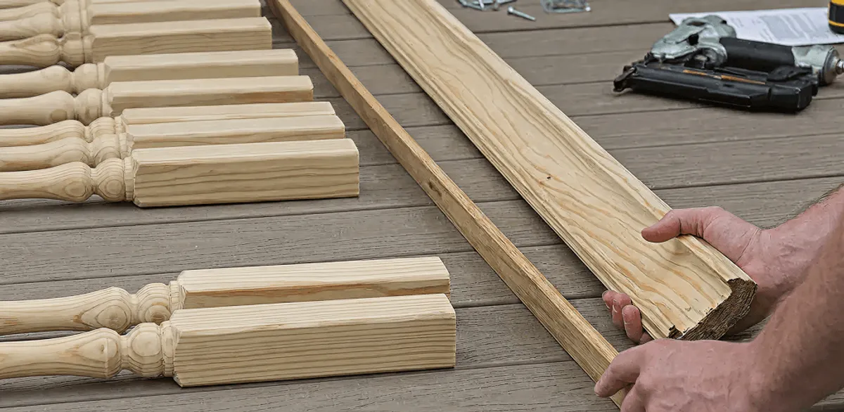 Handrail installation materials and wood components for stair rail work in New Haven, CT